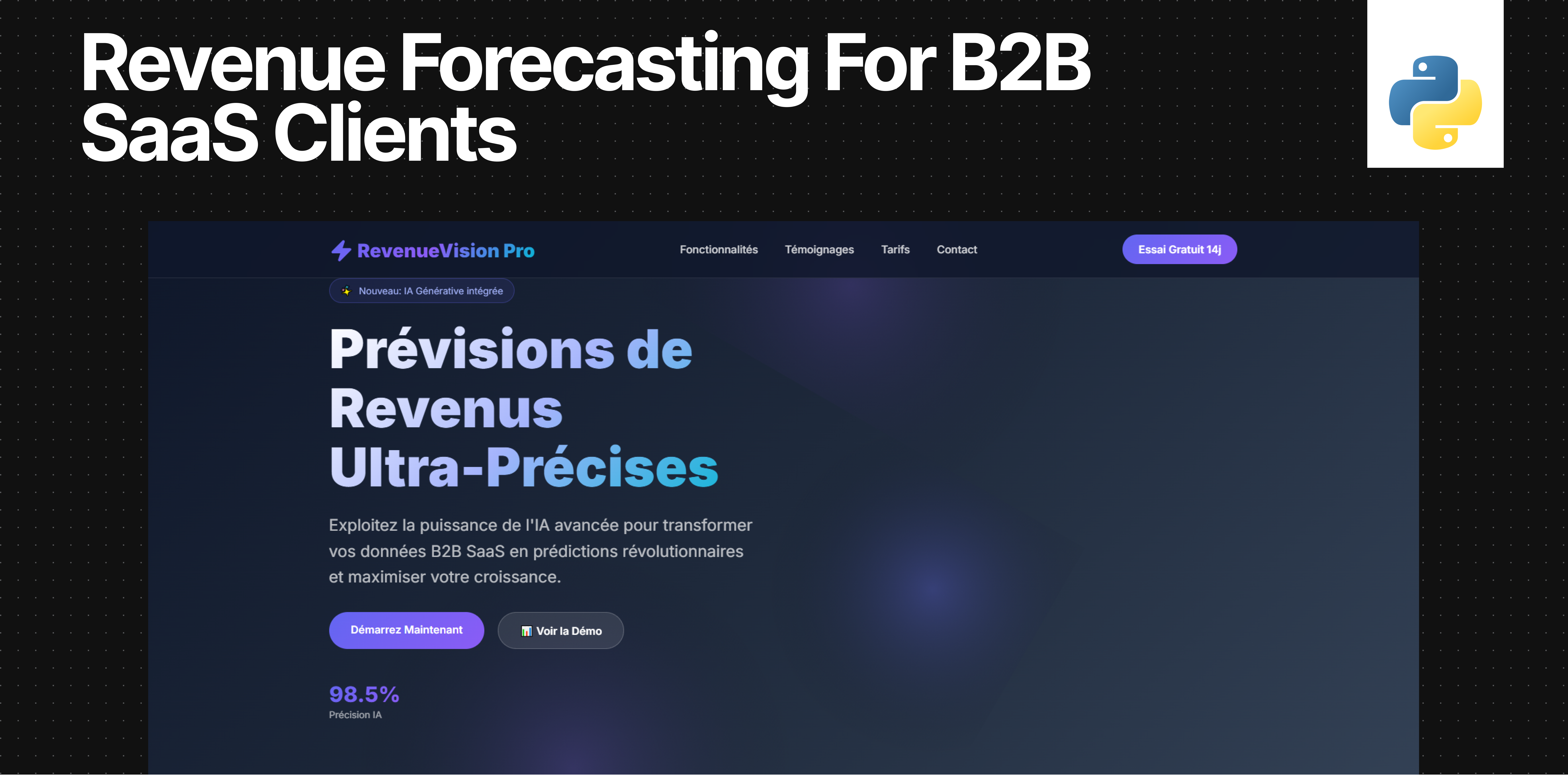 Revenue Forecasting for B2B SaaS Clients: